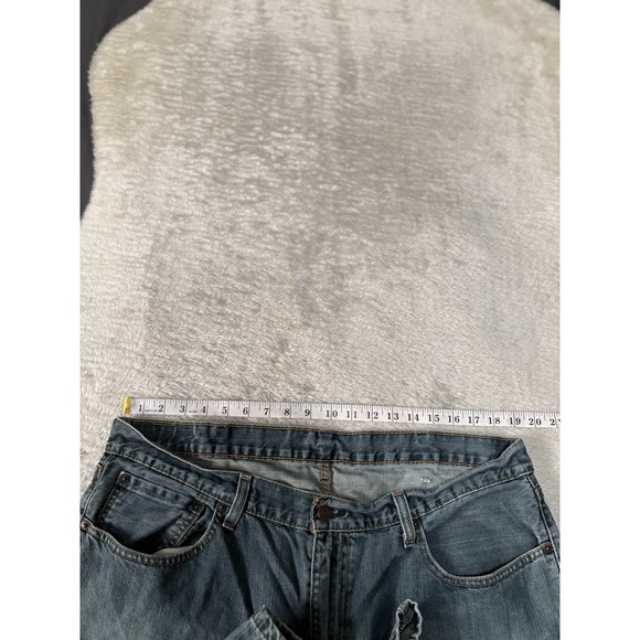 Levis 559 Mens Relaxed Straight Leg Blue Denim‎ Jeans Size 38x32 READ - Picture 8 of 10